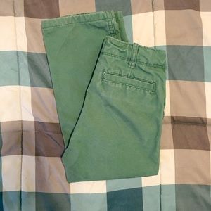 Boys green casual pants